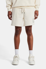 Embellished C Relaxed Shorts - Ecru
