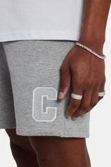 Regular Fit Jersey C Shorts - Grey Marl