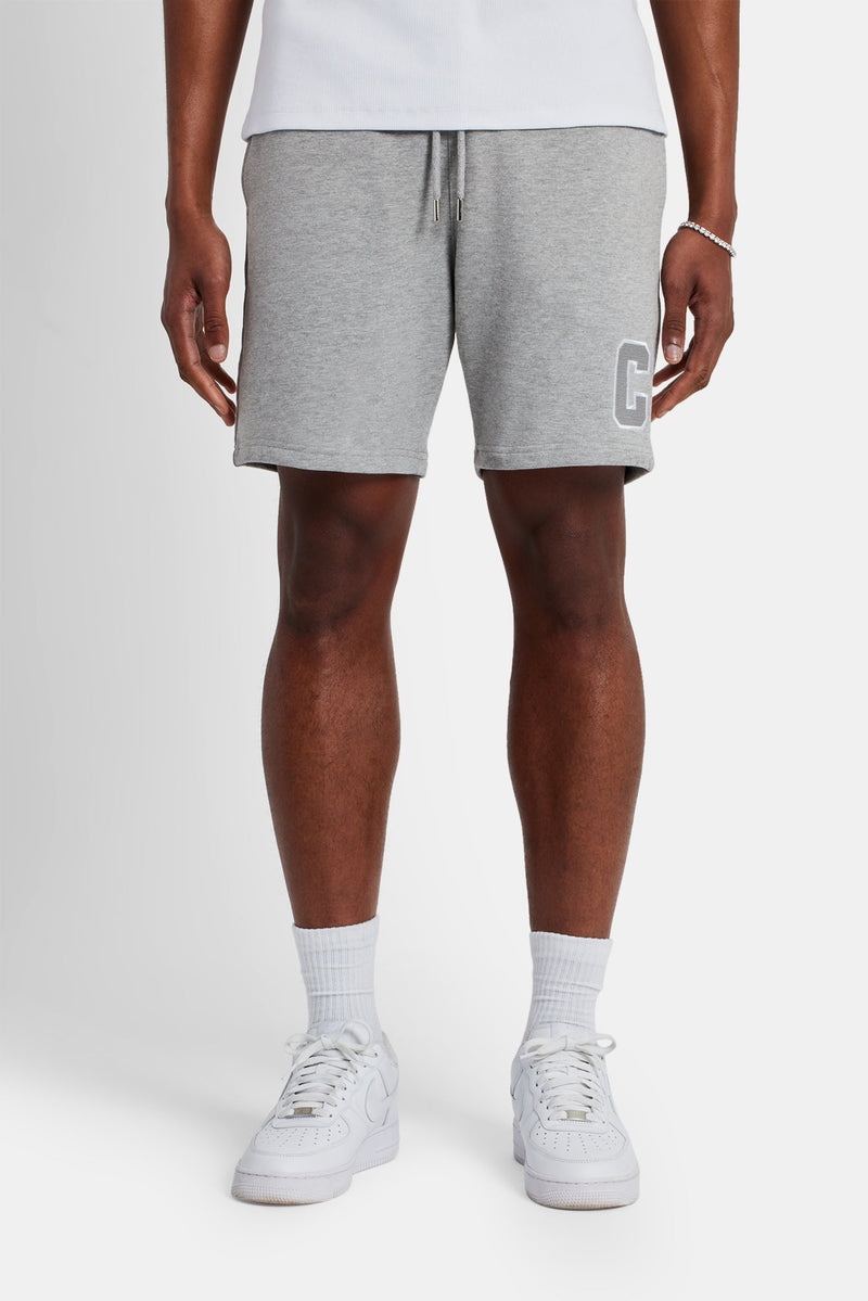 Regular Fit Jersey C Shorts - Grey Marl