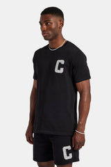 Embellished C T-Shirt - Black