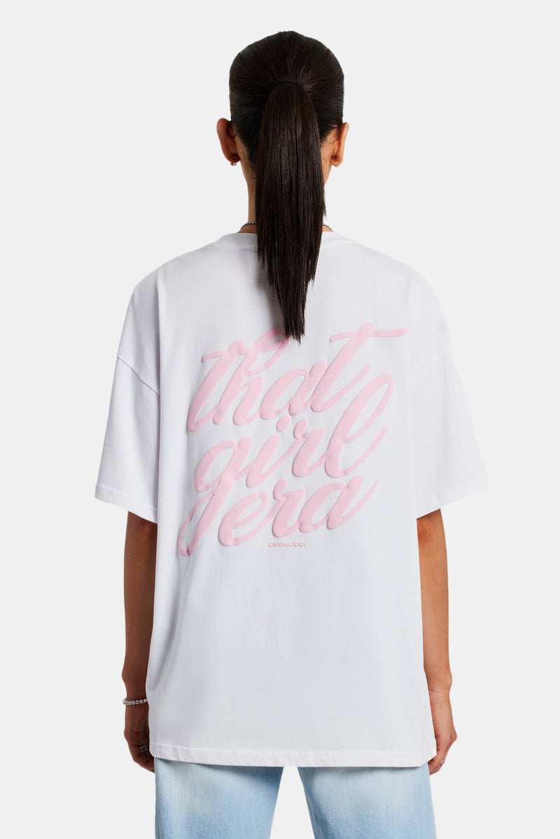 That Girl Era Oversized T-Shirt - White