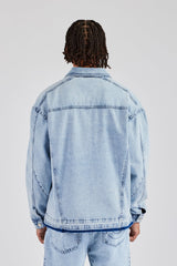 Denim Zip Jacket - Light Blue