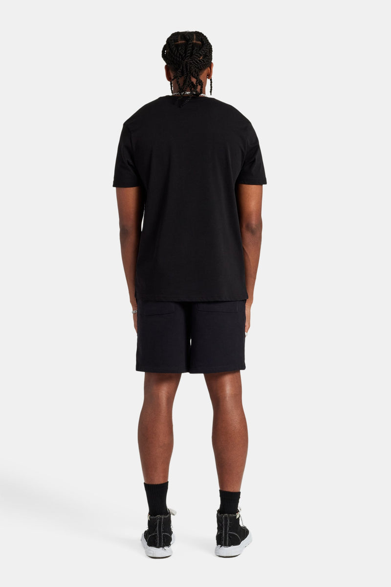 Logo Embroidered T-Shirt - Black