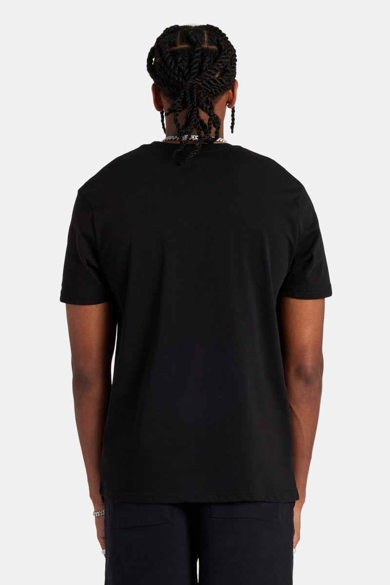 Logo Embroidered T-Shirt - Black