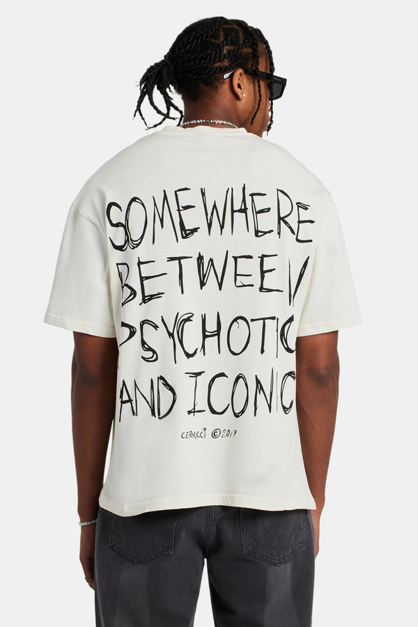 Back Quote Oversized T-Shirt - Off White