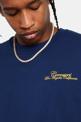 California Text T-Shirt - Navy