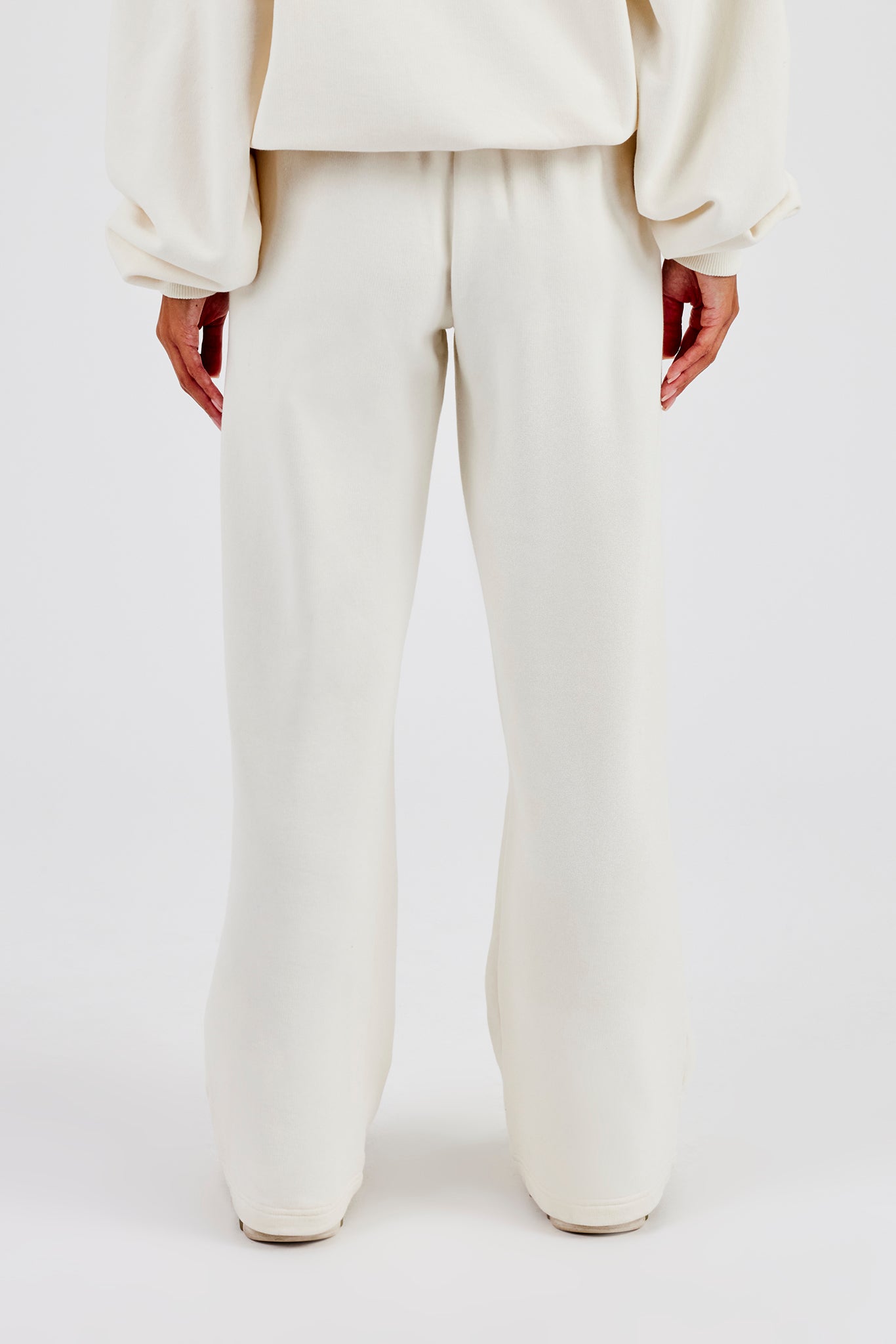 C Embroidered Jogger - Off White