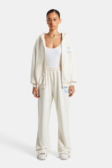 C Embroidered Zip Through Tracksuit - Off White