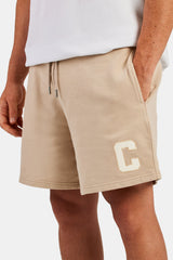 Relaxed Fit C Jersey Short - Taupe