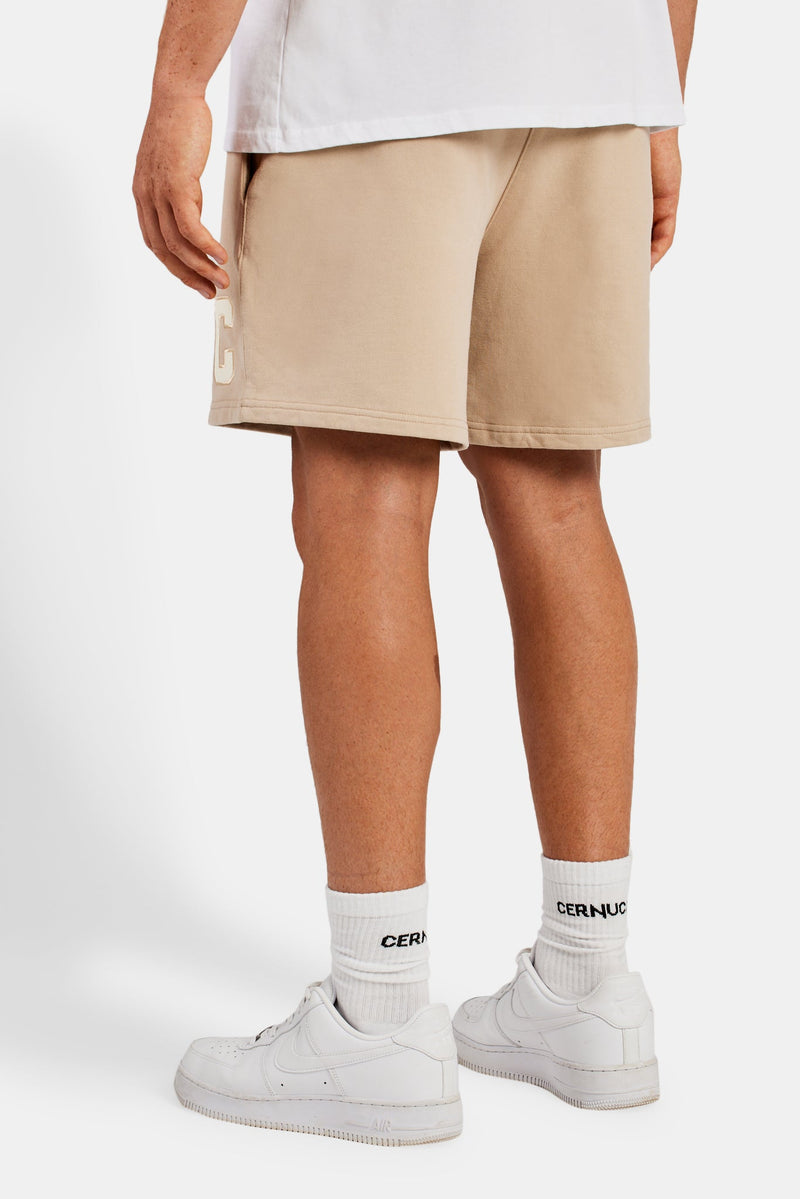 Relaxed Fit C Jersey Short - Taupe