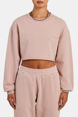 Cernucci Crop Sweatshirt - Dusky Pink