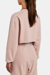 Cernucci Crop Sweatshirt - Dusky Pink