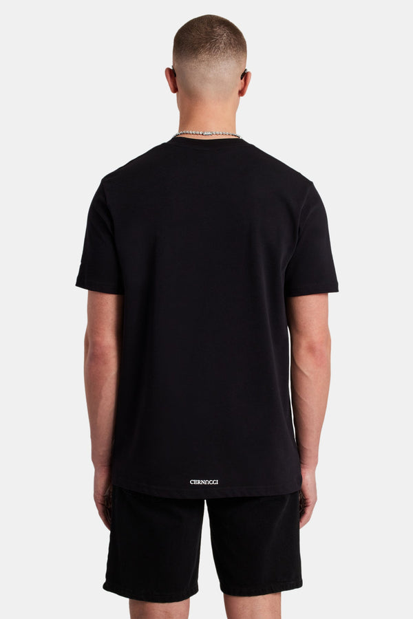 Palm Springs Text T-Shirt - Black