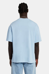 Tonal Logo Oversized T-Shirt - Light Blue