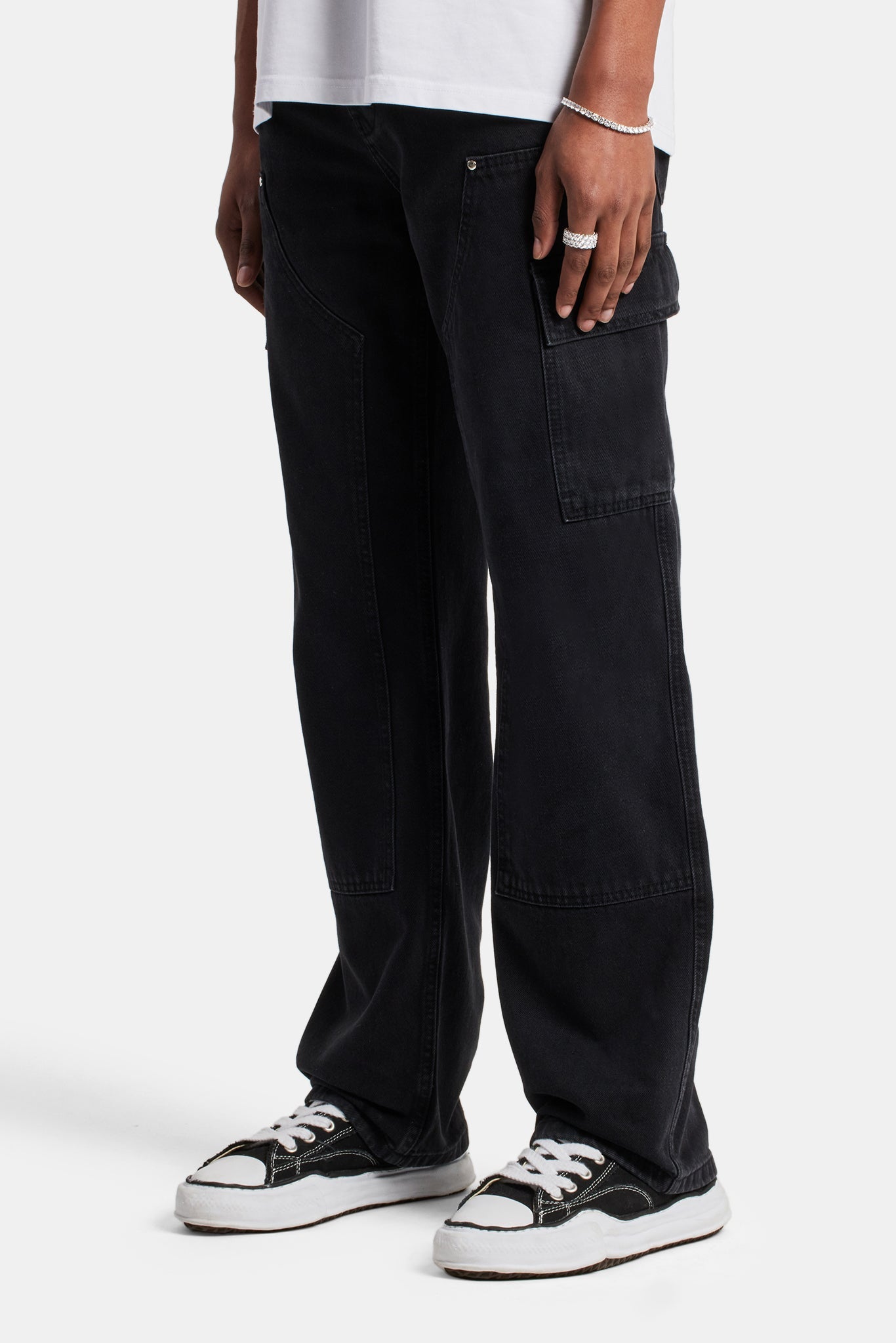 Relaxed Cargo Carpenter Jean - Black | Mens Denim | Shop Denim