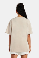 Cernucci Tonal Oversized T-Shirt - Stone