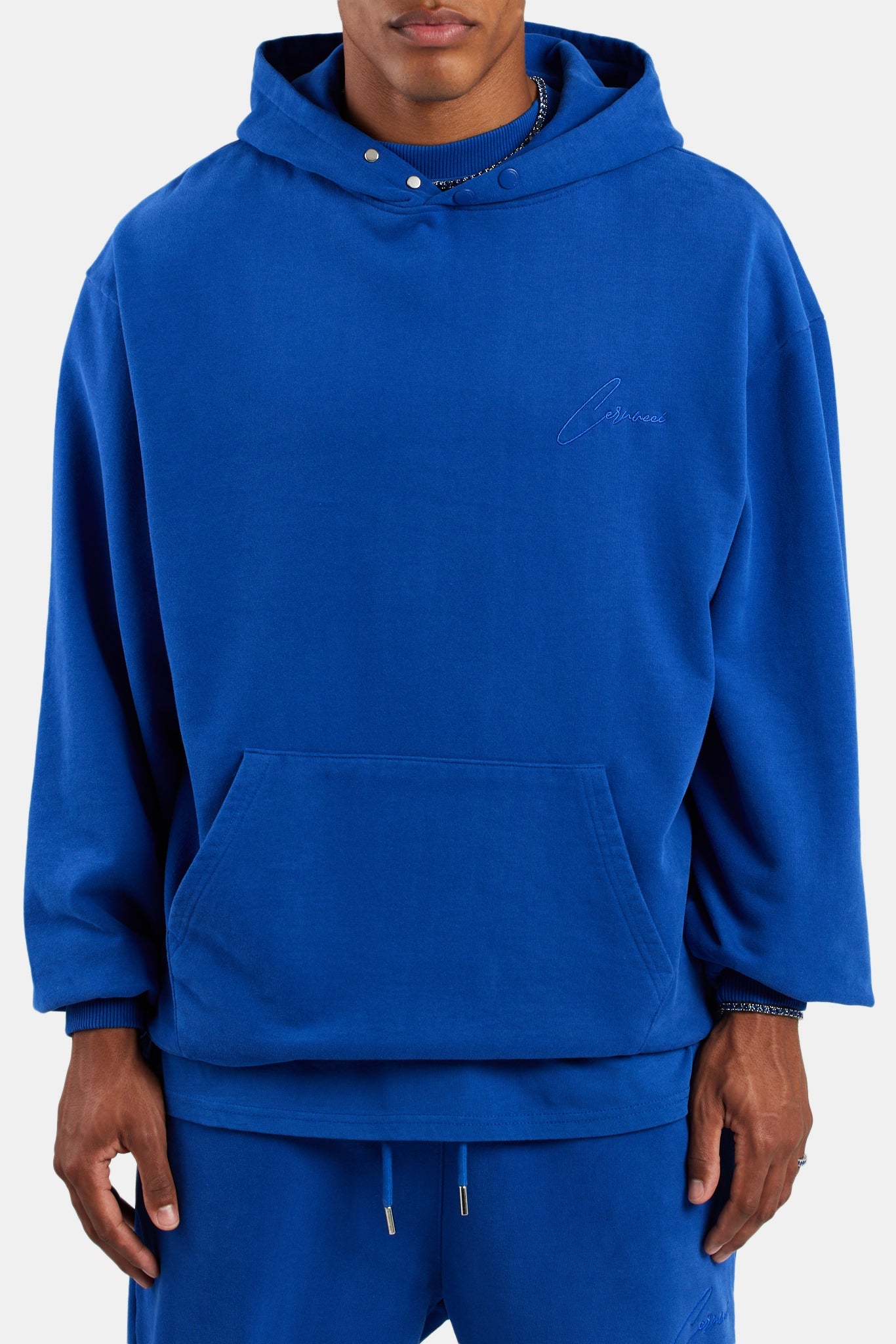 Cernucci Font Hoodie - Cobalt