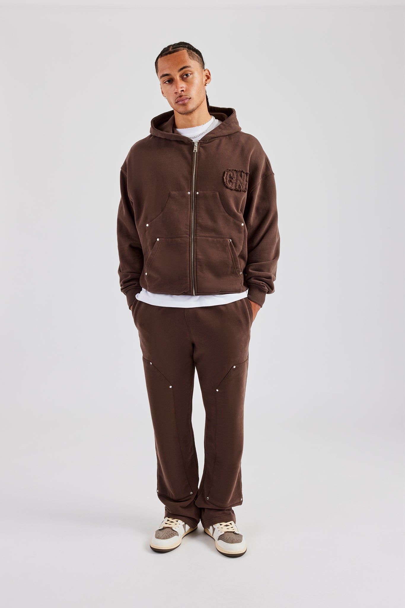 Carpenter Raw Edge Wide Leg Jogger | Mens Joggers | Shop Plain