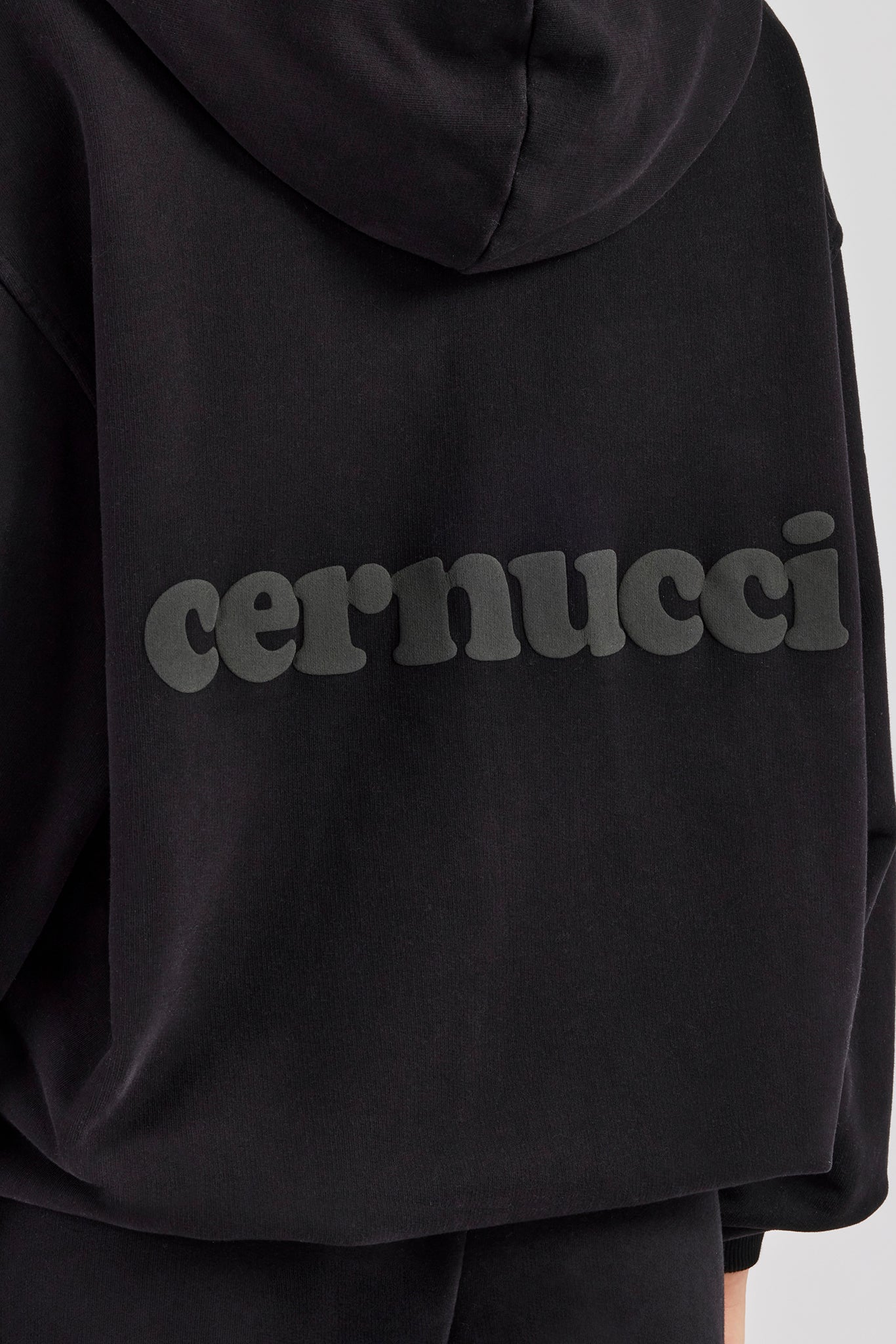 Oversized Zip Hoodie - Black – Cernucci US