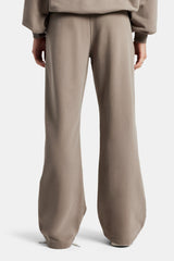 Ladies Wide Leg Jogger - Taupe