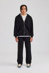 Exposed Seam Tracksuit - Black