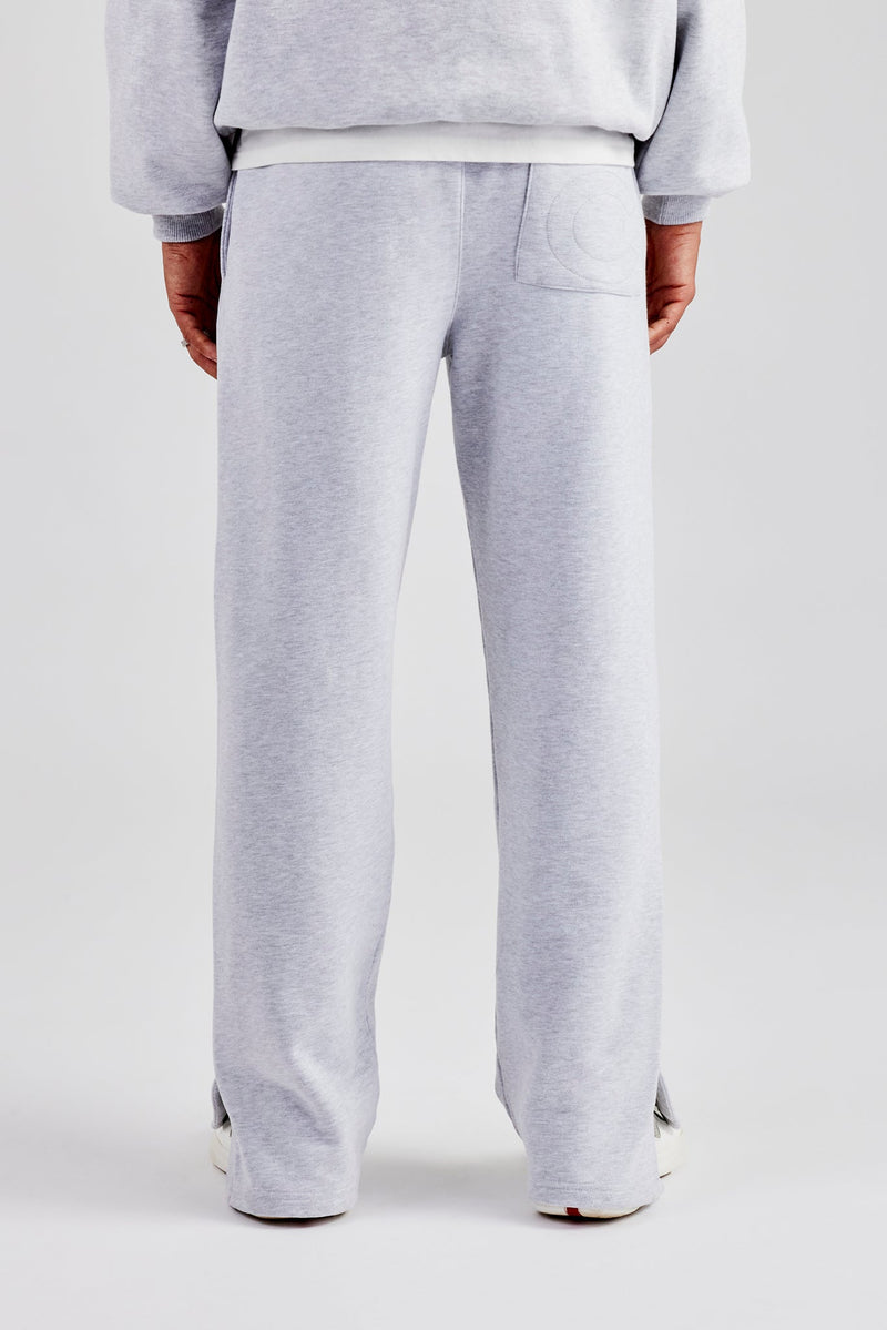 Tonal Split Hem Jogger - Ash Grey