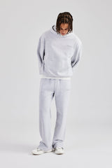 Tonal Split Hem Jogger - Ash Grey