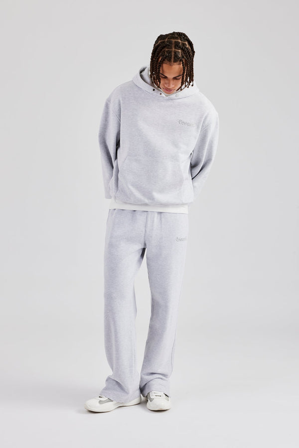 Tonal Split Hem Jogger - Ash Grey