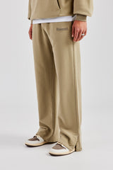 Tonal Split Hem Jogger - Taupe