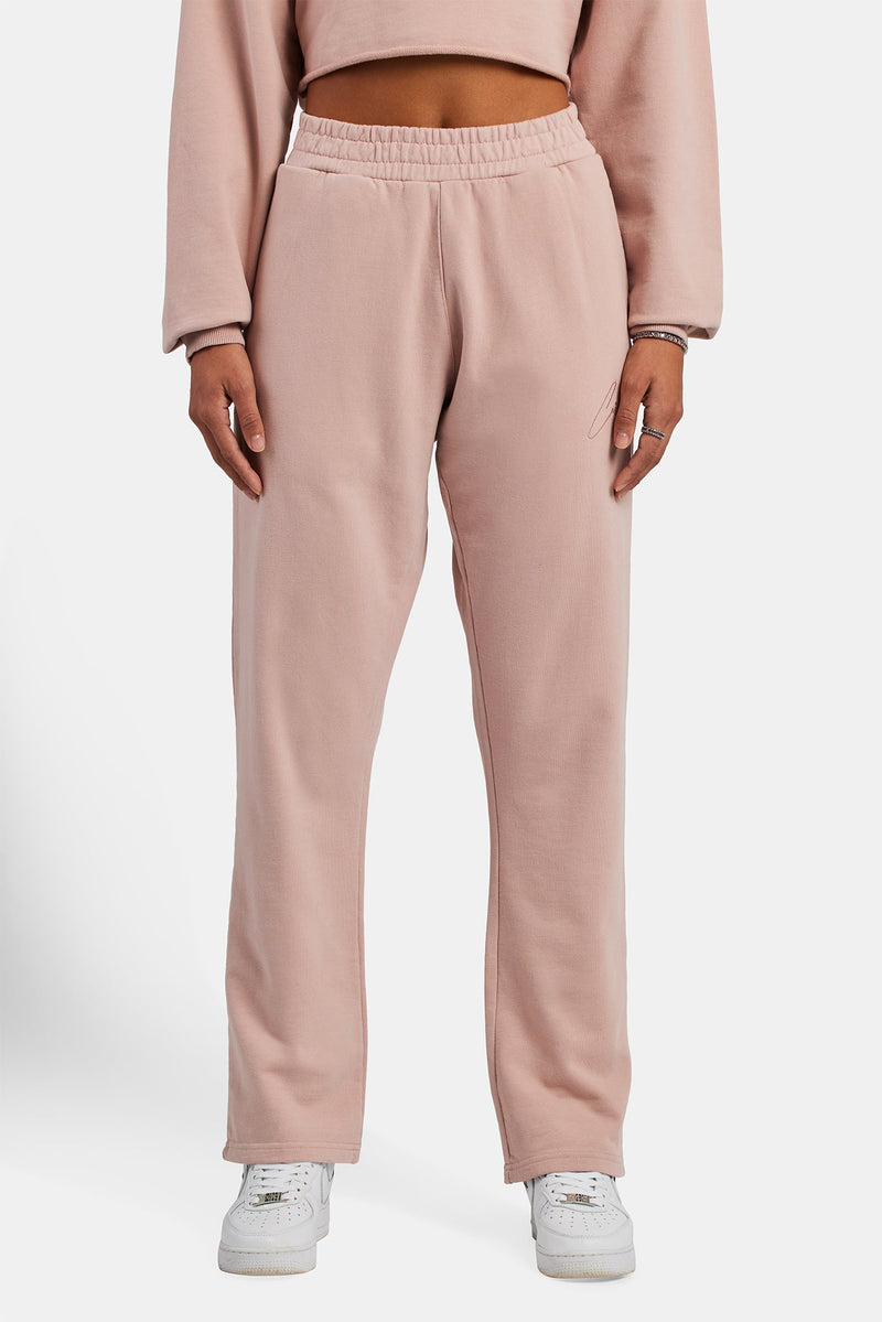 Straight Leg Jogger - Dusky Pink