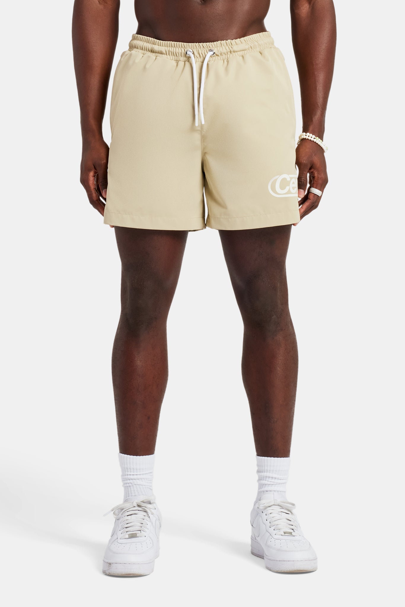Mens Contrast Swimshort - Sand