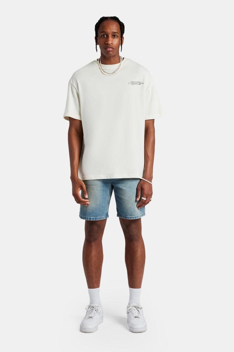 Paraiso Graphic Oversized T-Shirt - Off White