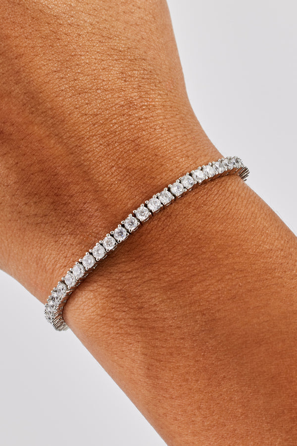 Womens 3mm Tennis Bracelet