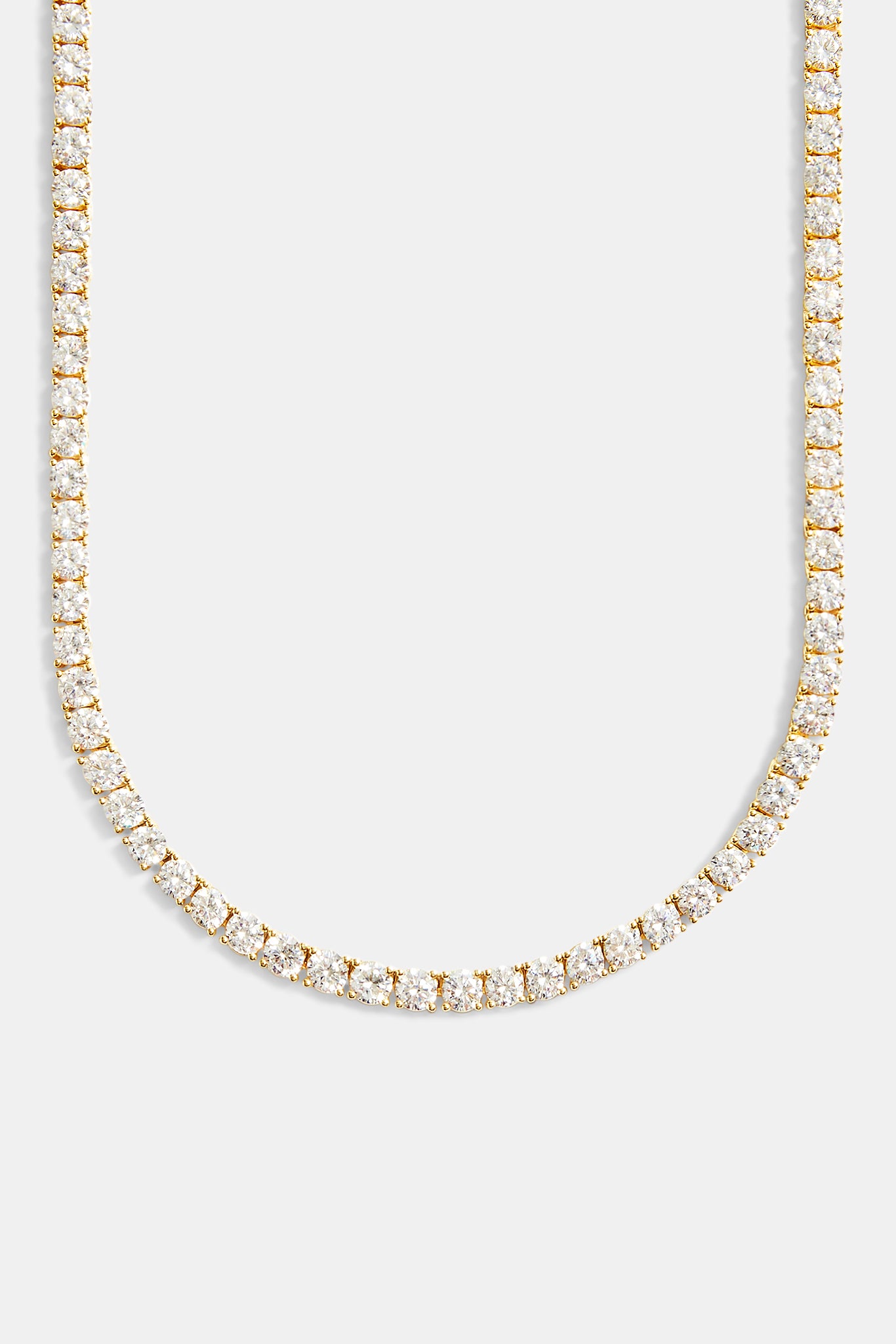 24k factory Gold Plated 5mm Tennis Chain Necklace