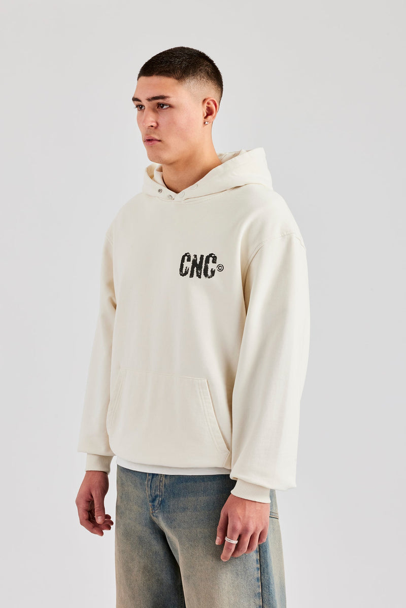 Cernucci 17 Studios Oversized Hoodie - Off White