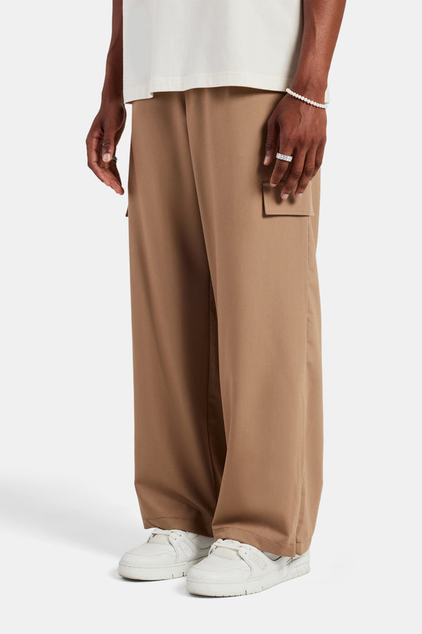 Relaxed Cargo Trouser - Taupe