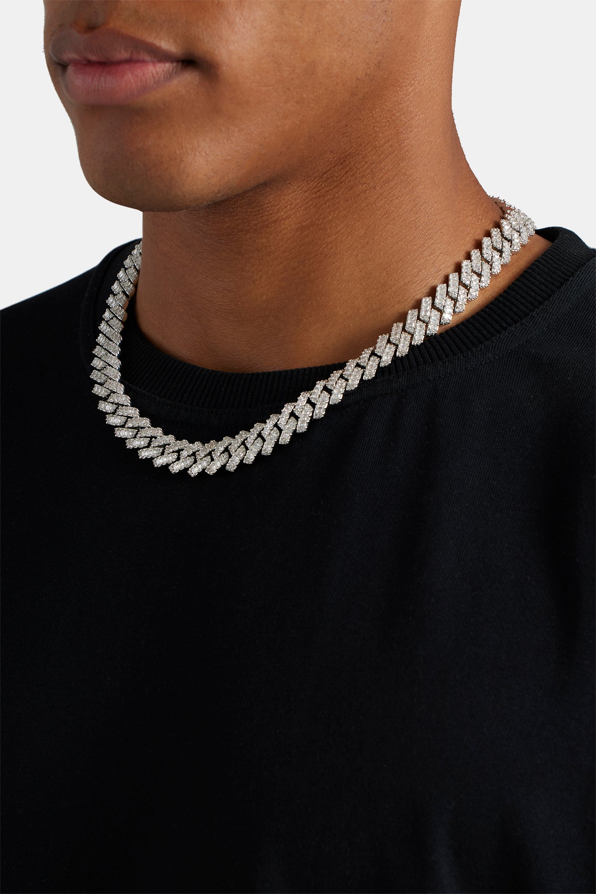 14mm Baguette Prong Cuban Chain – Cernucci US