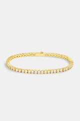 3mm Tennis Bracelet - Gold