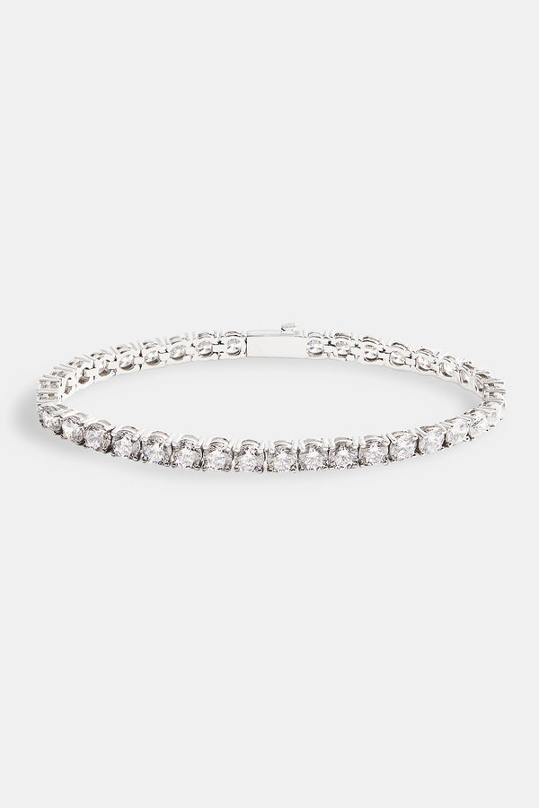 5mm tennis bracelet on white background