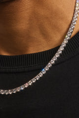 5mm Tennis Chain & Bracelet - White