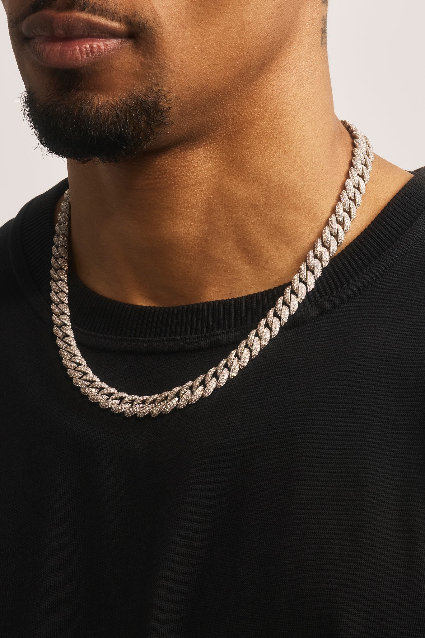 Iced Cuban Chain - 8mm - White