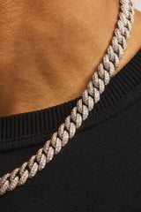 Iced Cuban Chain - 8mm - White
