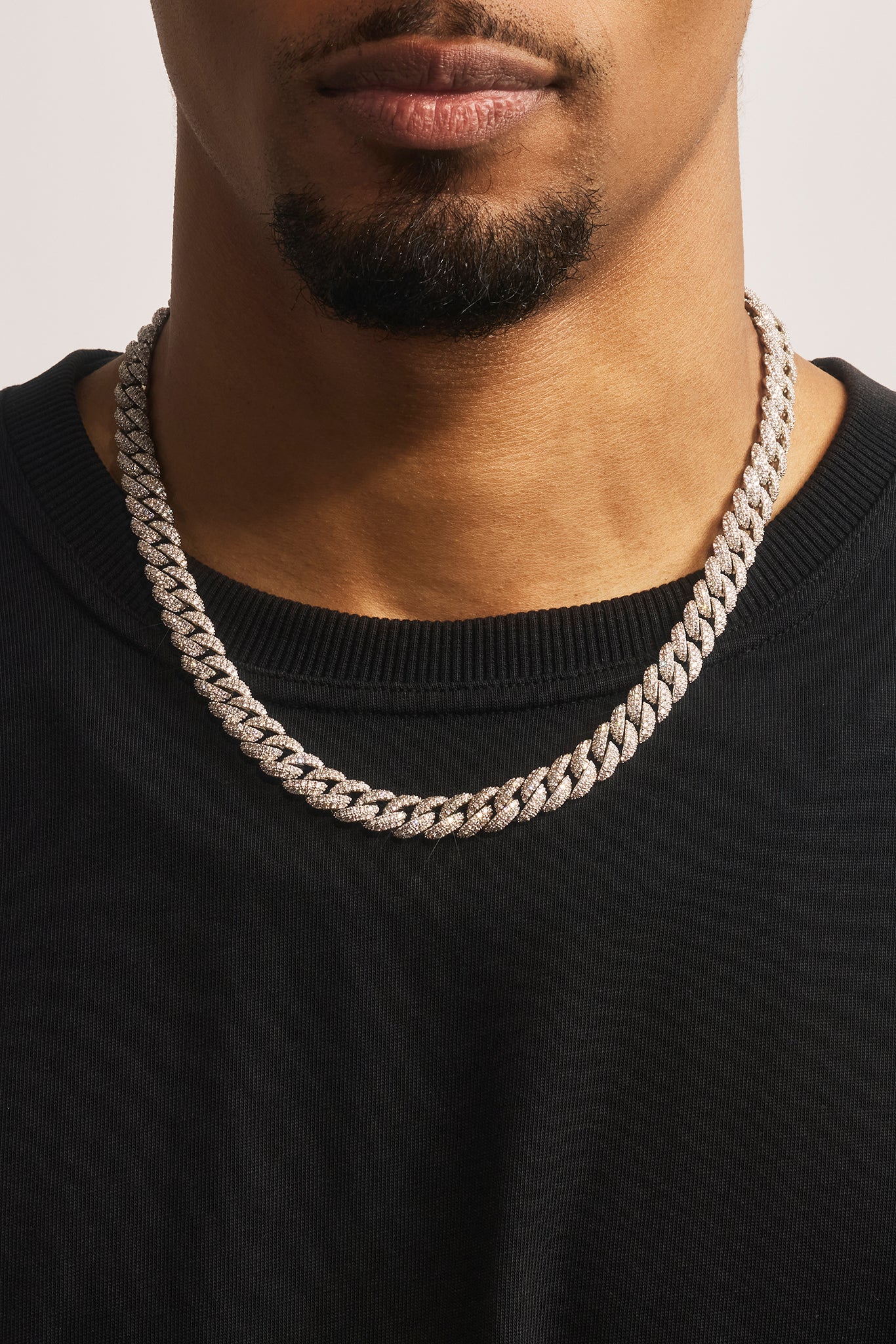 Iced Cuban Chain - 8mm - White