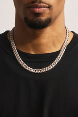 Iced Cuban Chain - 8mm - White