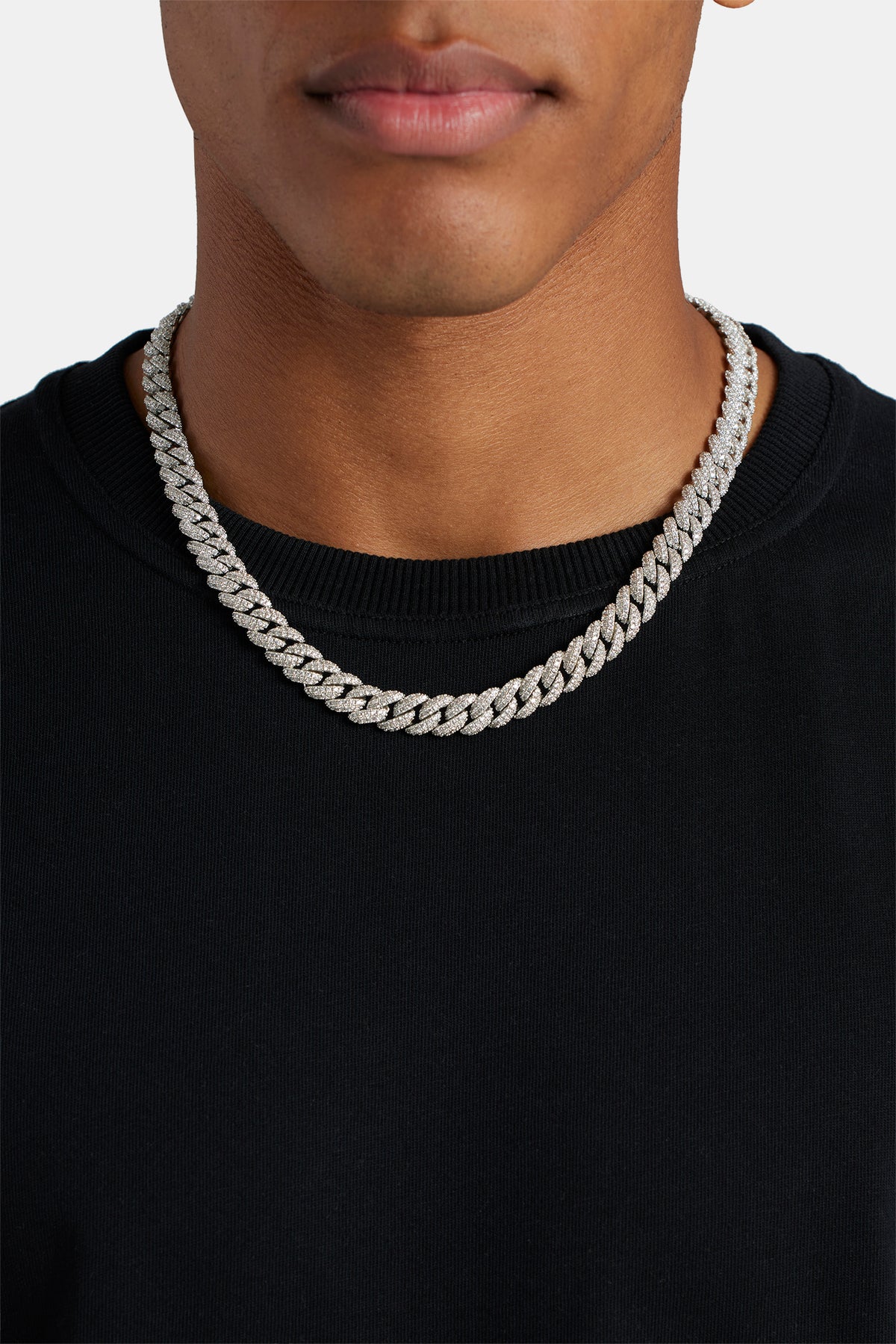 Iced Cuban Chain - 8mm - White – Cernucci US