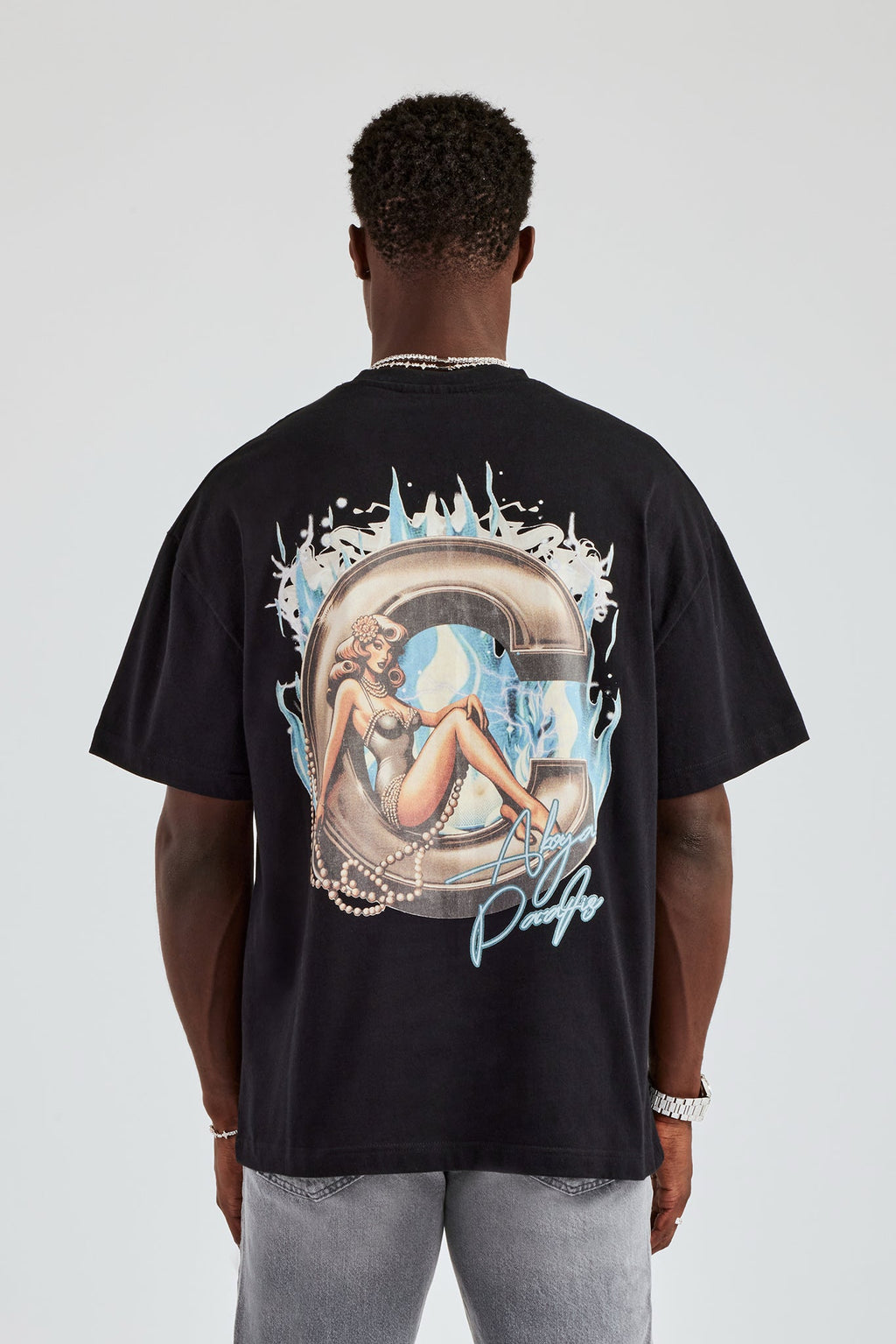 Washed C Graphic Oversized T-Shirt | Mens Tees & Vests | Shop T-Shirts ...