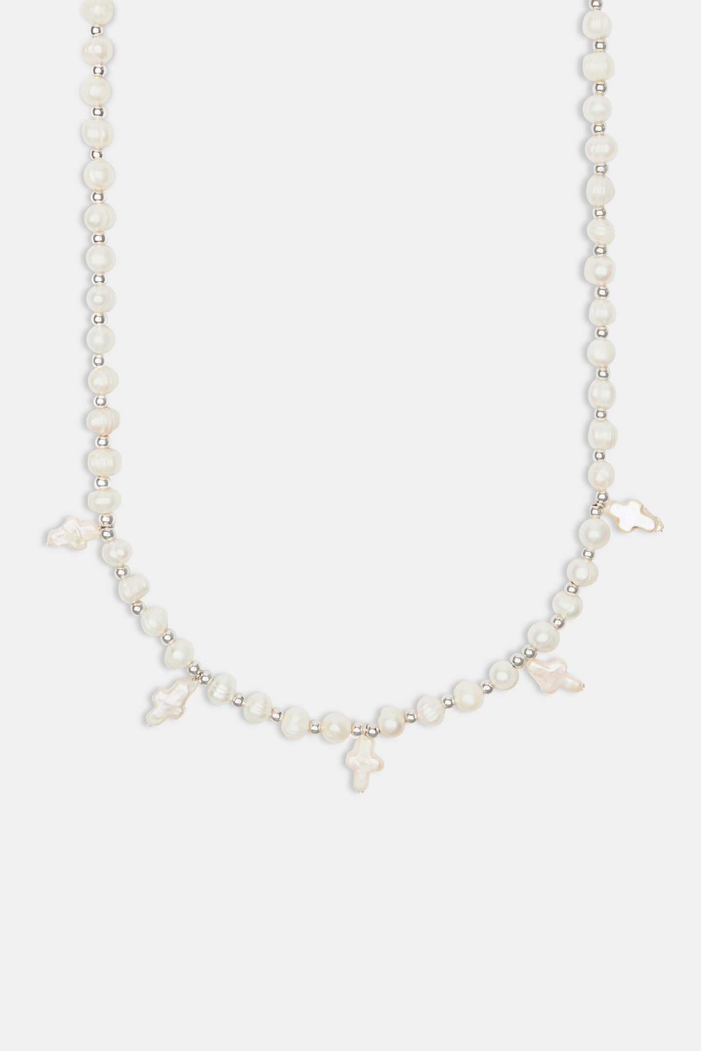 Freshwater Pearl Cross Necklace