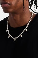 Freshwater Pearl Cross Necklace