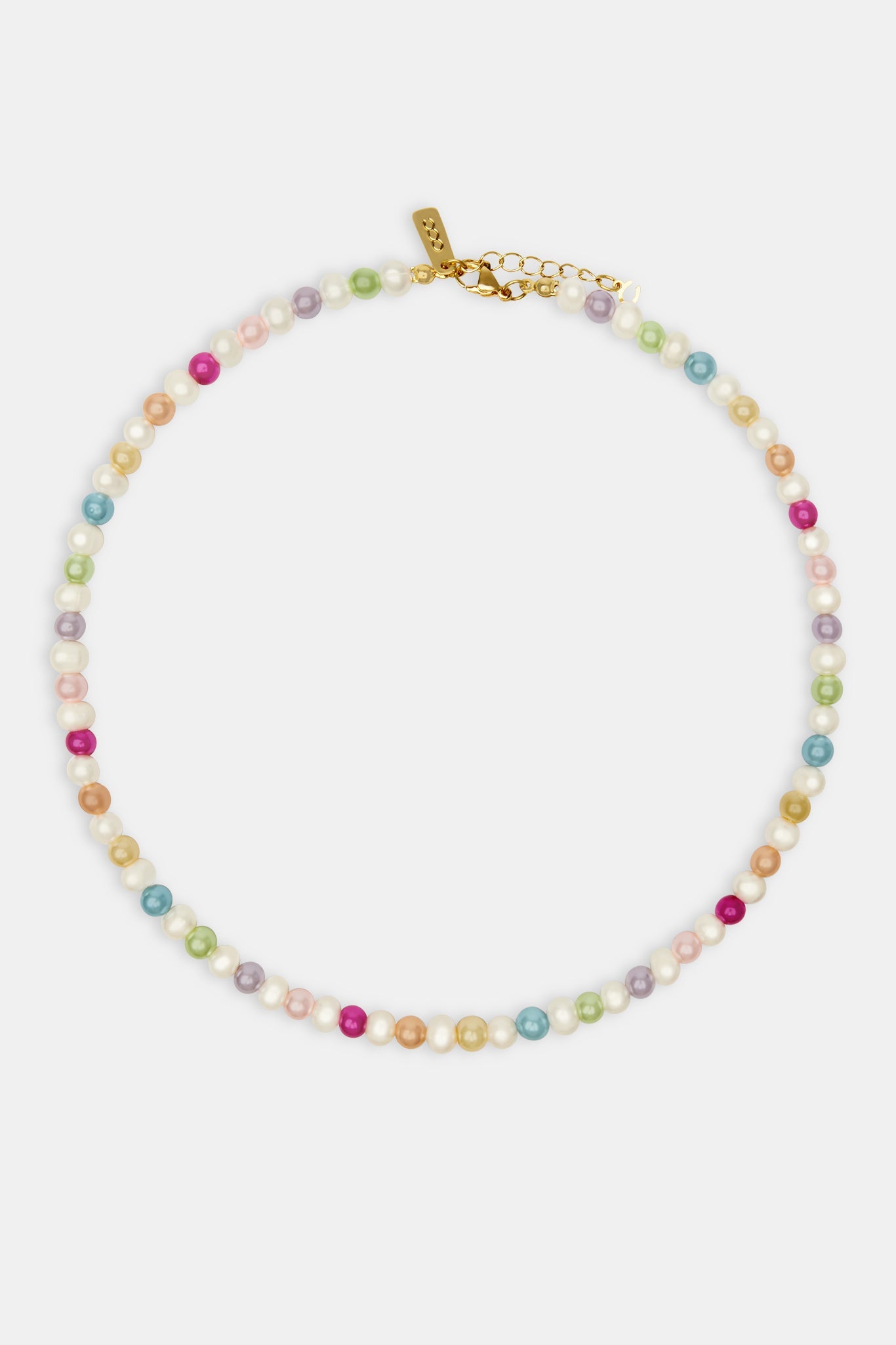 Multicolour pearl necklace 