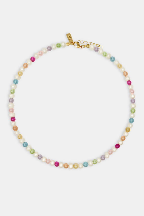 Multicolour pearl necklace 